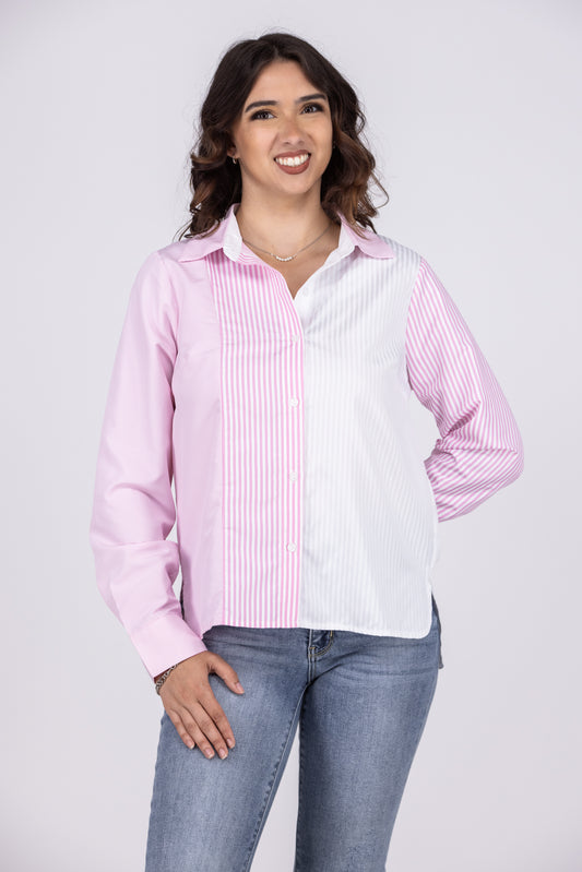 Nothing New Women's Striped Color-Blocked Long Sleeve Top *Final Sale*