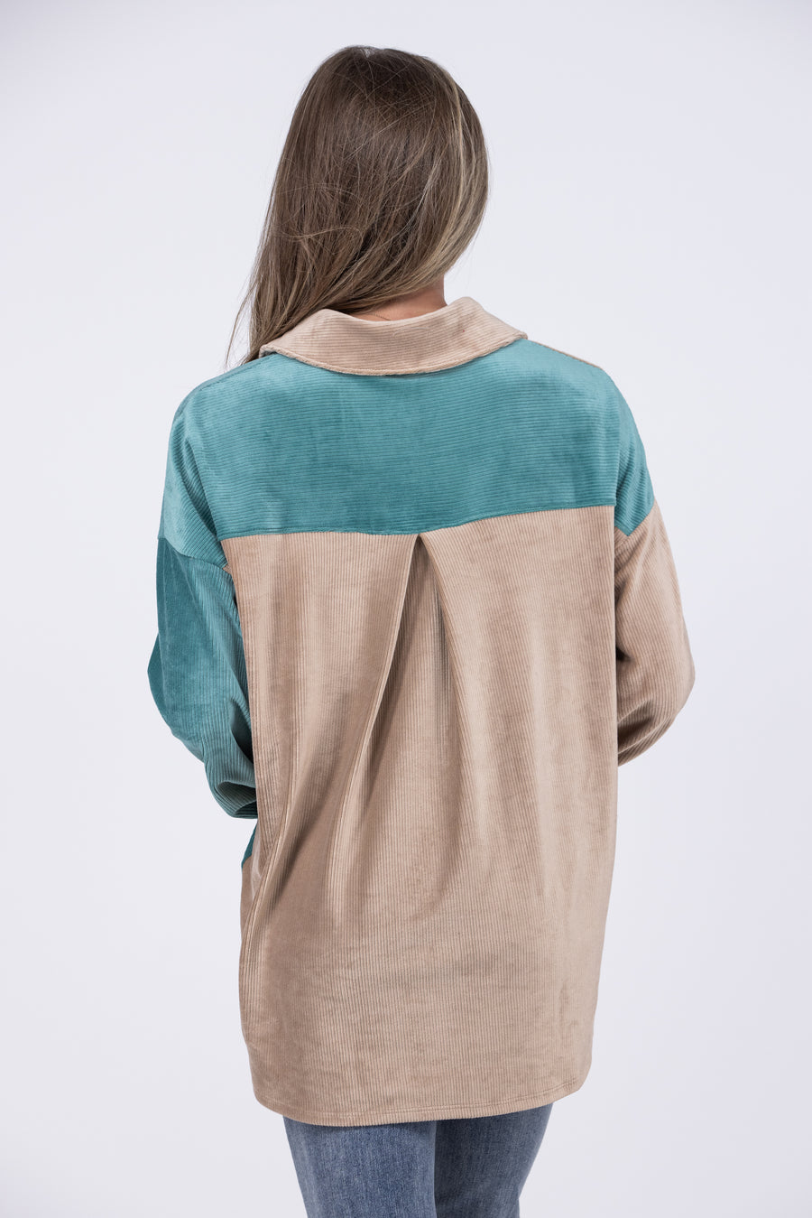 What's Ahead Women's Lightweight Corduroy Shacket