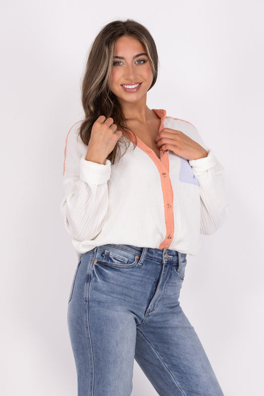 Almost Daylight Women's Layering Long Sleeve Top *Final Sale*