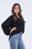 Smile Back Women's Ribbed Long Sleeve Top