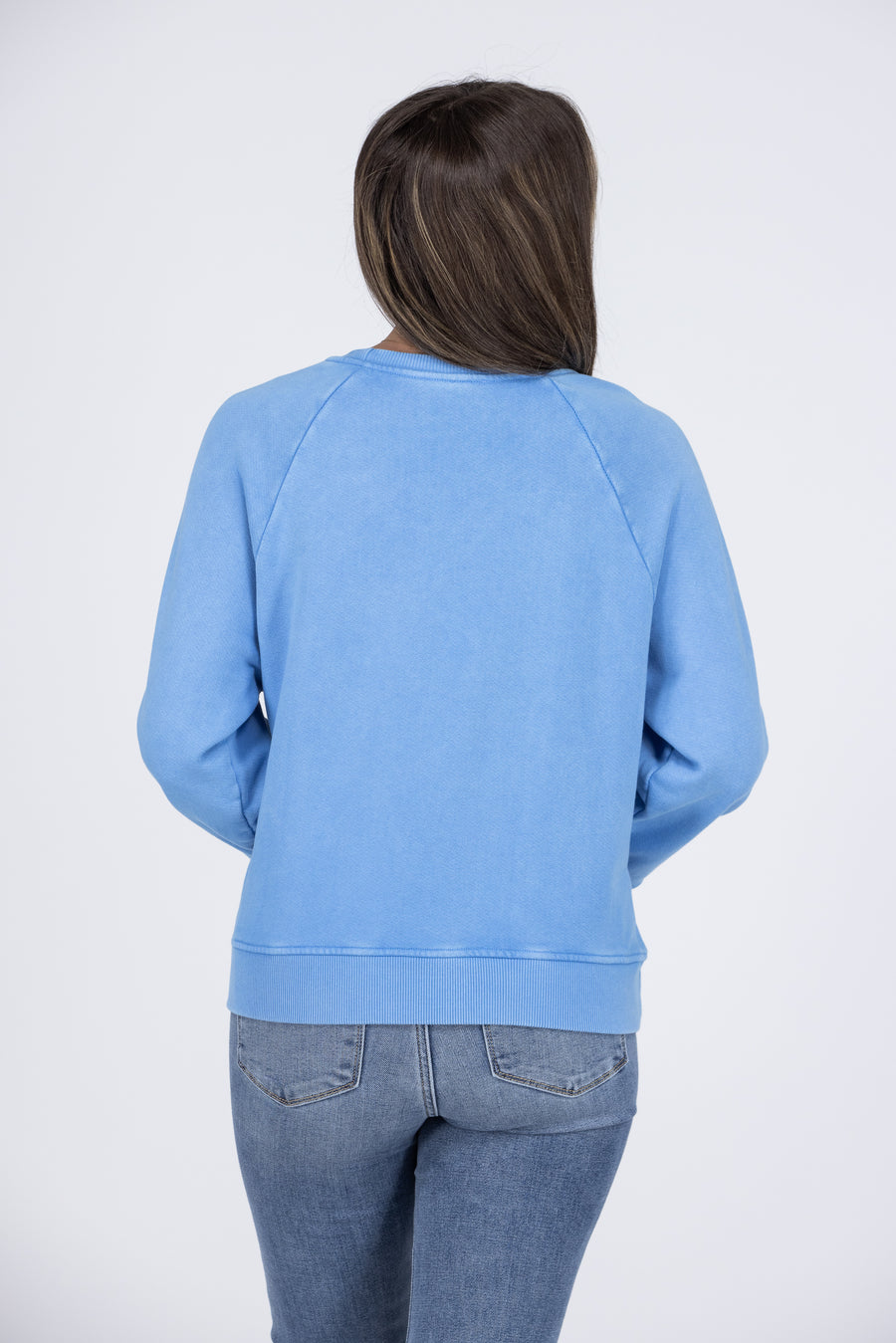 Premium Super Chill Women's Round Neckline Long Sleeve Sweatshirt