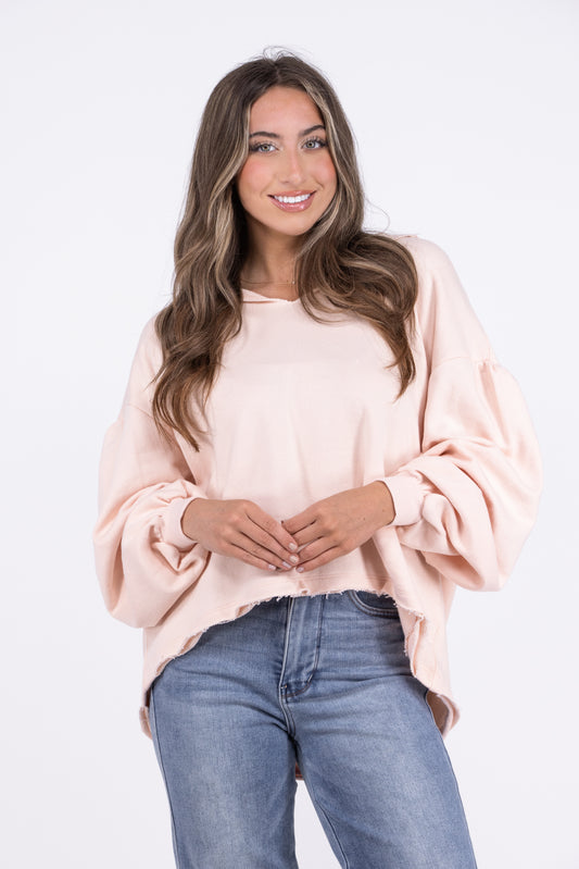 Hey There Women's Balloon Sleeve Hoodie *Final Sale*