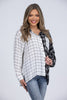 Keeps Getting Better Women's Two Tone Long Sleeve Hi Lo Top *Final Sale*