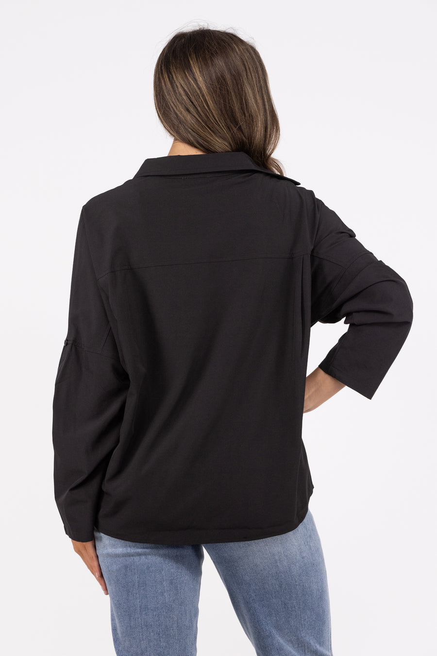 Putting In Work Women's Button Up Long Sleeve Top *Final Sale*