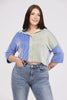 Lost In Your Eyes Women's Two-Tone Button Up Top