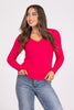 Dream Big Dreams Women's Ribbed Knit Long Sleeve Top