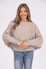 Between The Tides Women's Ribbed Long Sleeve Top