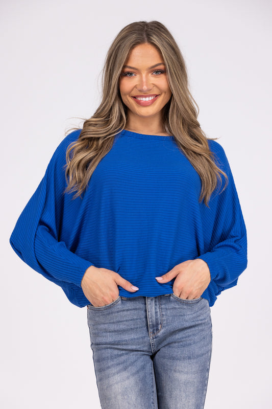 Between The Tides Women's Ribbed Long Sleeve Top