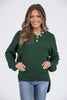 Instant Winner Women's Partial Front Button Sweater *Final Sale*