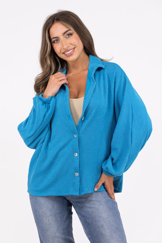When You Dream Women's Long Sleeve Button Up Top *FINAL SALE*