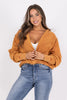 Weekend Outing Women's Ribbed Wrap Front Long Sleeve Top * Final Sale*
