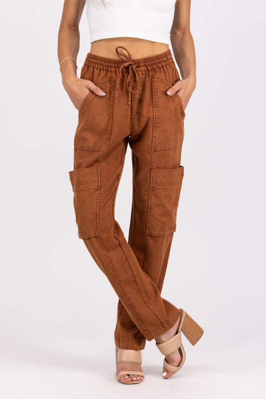 Women's High Rise Cargo Pants