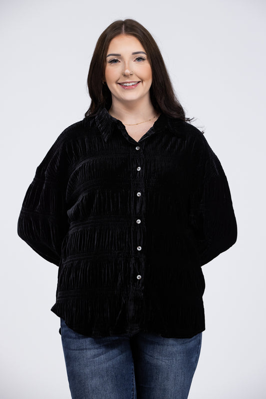 My Favorite Song Women's Velvet Long Sleeve Top *Final Sale*