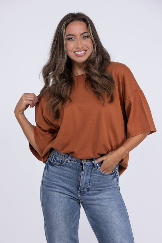 Sophisticated Study Women's Lightweight Short Sleeve Sweater