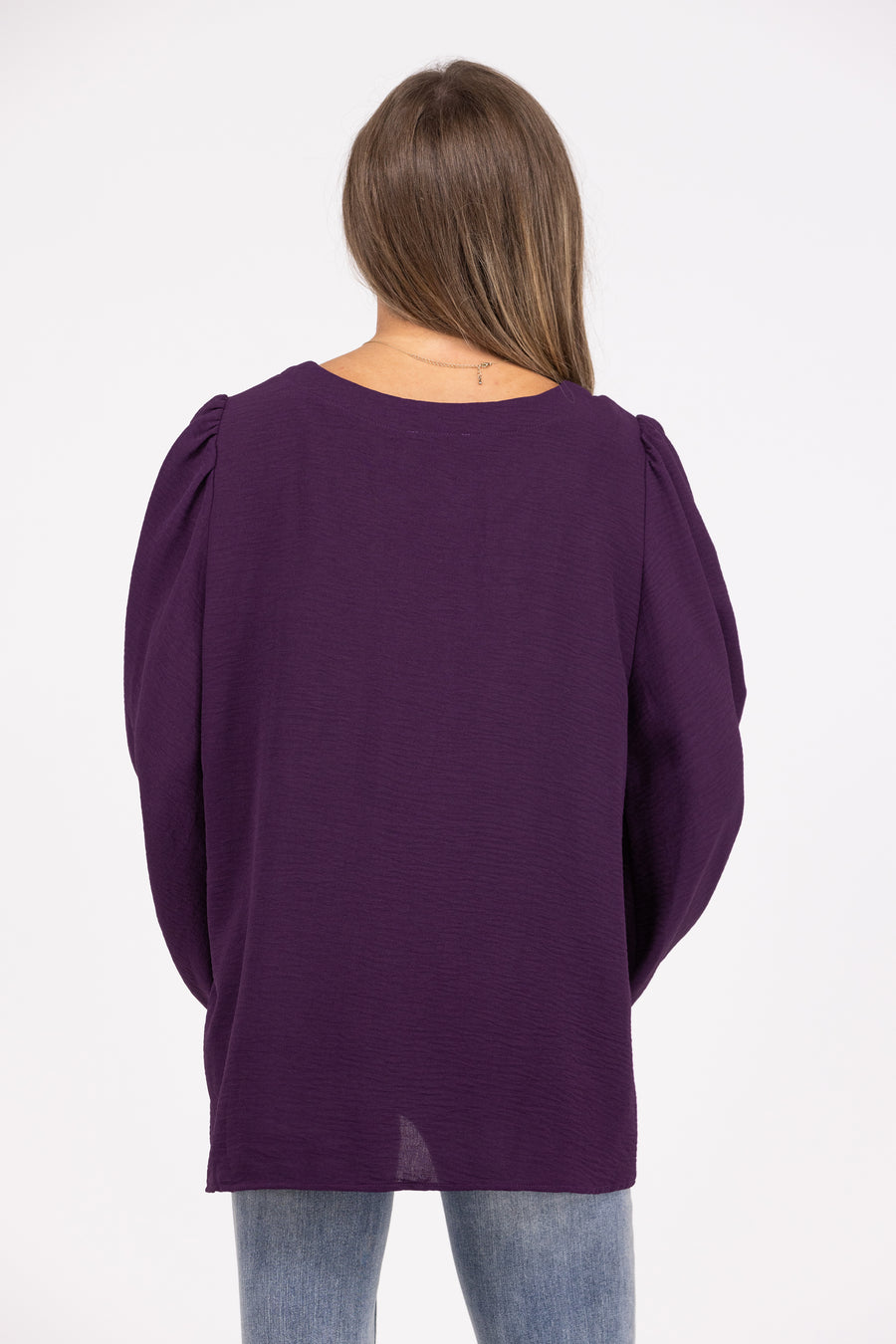 Starry Skies Women's Flowy Long Balloon Sleeve Top