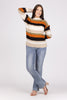 Frolic In The Fields Women's Striped Open Knit Sweater *Final Sale*