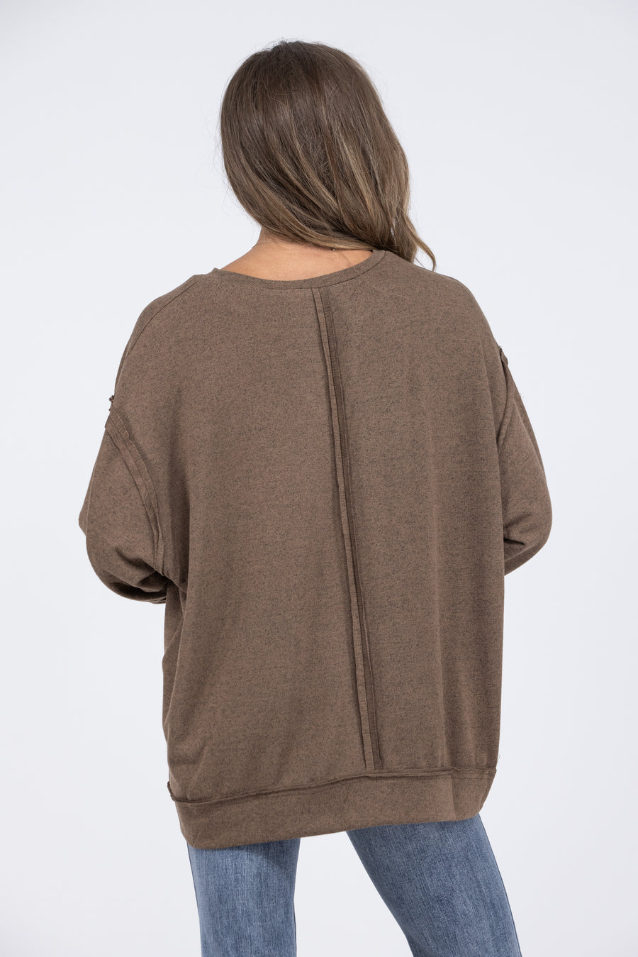 Falling in Love Women's Casual V-Neck Long Sleeve Top *Final Sale*