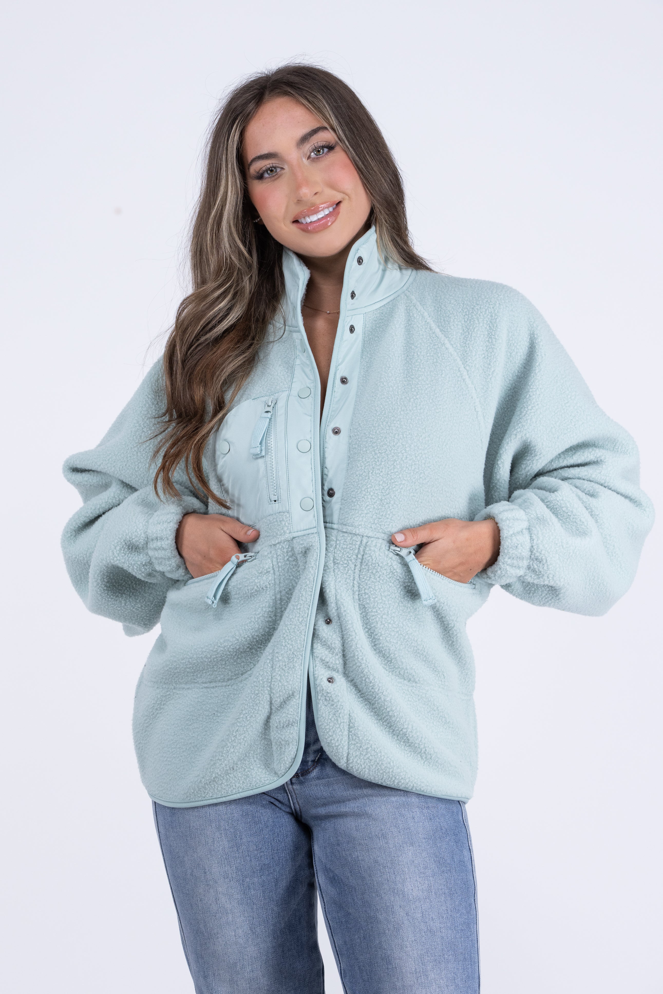 Weekend Ready Women's Button Up Fleece Jacket – Ava Lane Boutique