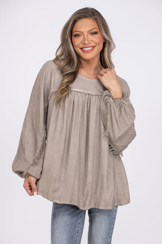 Whiskey or Wine Women's Poncho Long Sleeve Top *Final Sale*