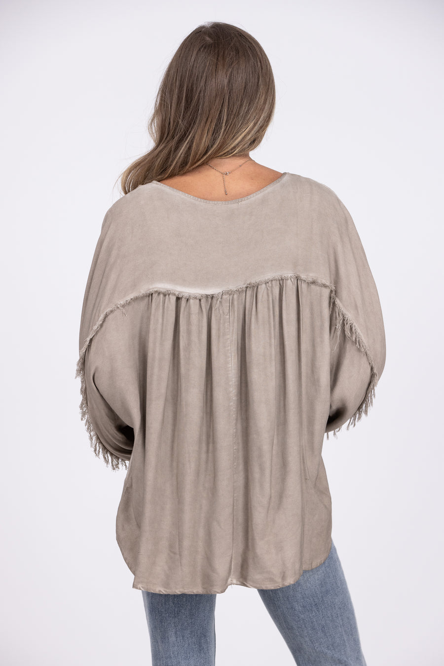Whiskey or Wine Women's Poncho Long Sleeve Top *Final Sale*