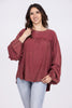 Whiskey or Wine Women's Poncho Long Sleeve Top *Final Sale*