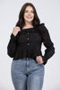 Love The Shape Of You Women's Ruffled Long Sleeve Top