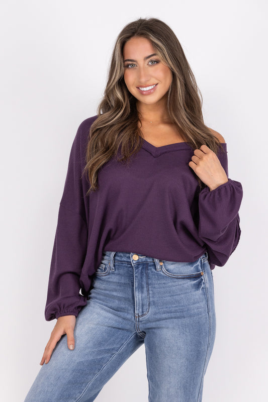 Along For The Ride Women's Oversized Long Sleeve Top * Final Sale*