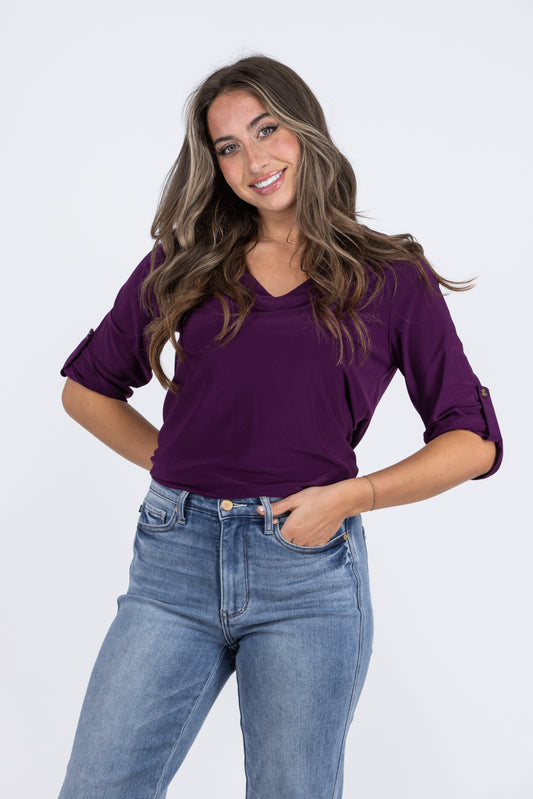Easy Going Cutie Women's Flowy Long Sleeve Top *Final Sale*