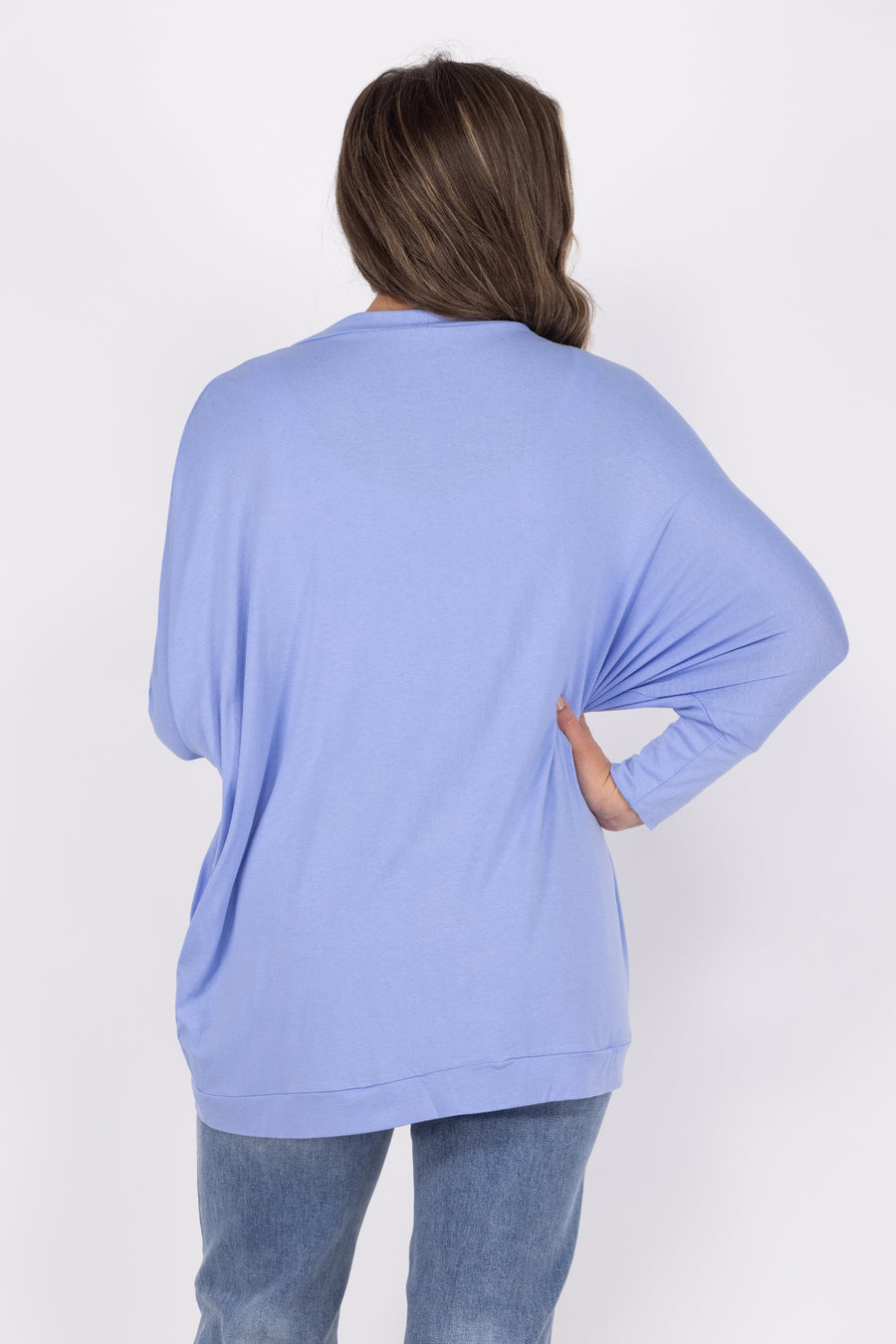 Drape Me In Goodness Women's 3/4 Dolman Sleeve Cocoon Cardigan