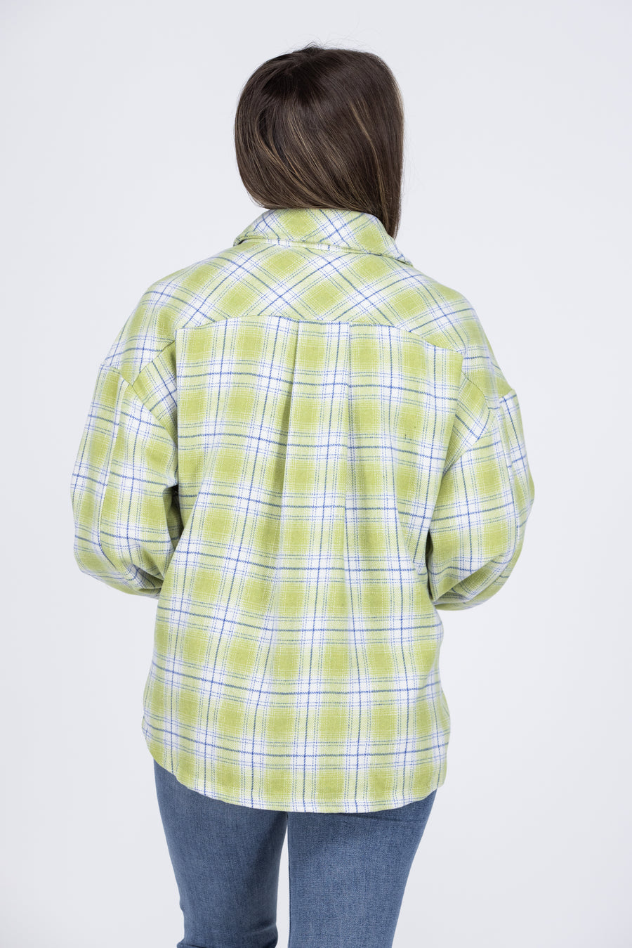 Outside Looking Pretty Women's Oversized Plaid Shacket