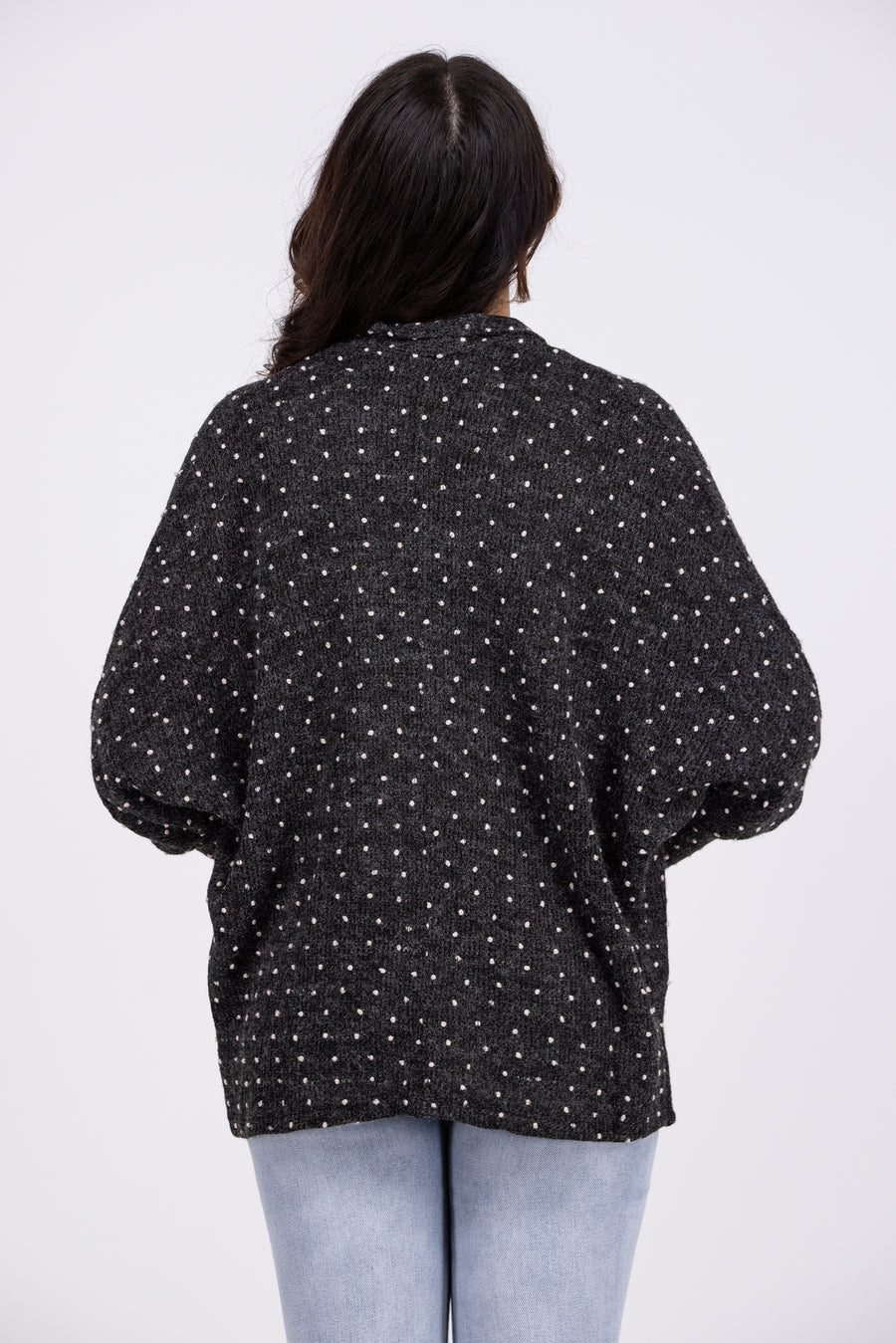 Like a Star in the Sky Women's Dotted Open Front Cardigan