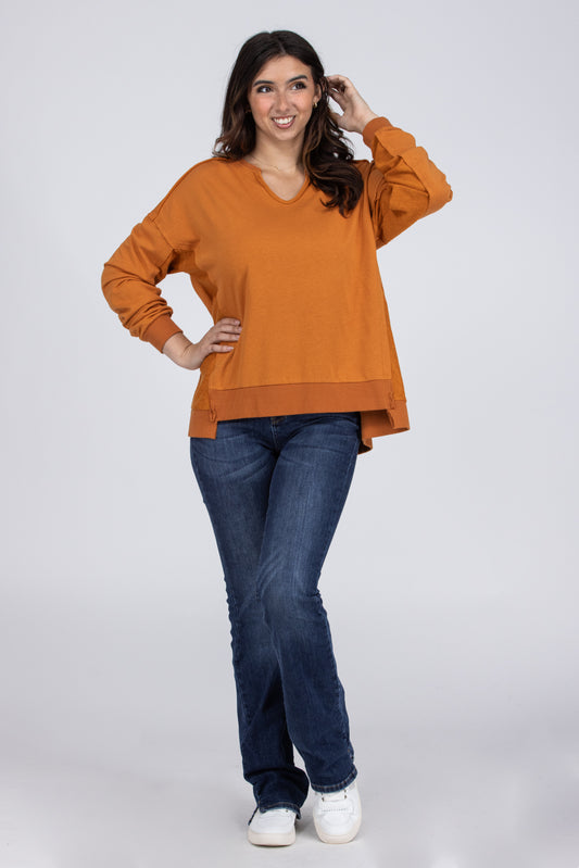 Holding Hands Women's Drop Long Sleeve Top *Final Sale*