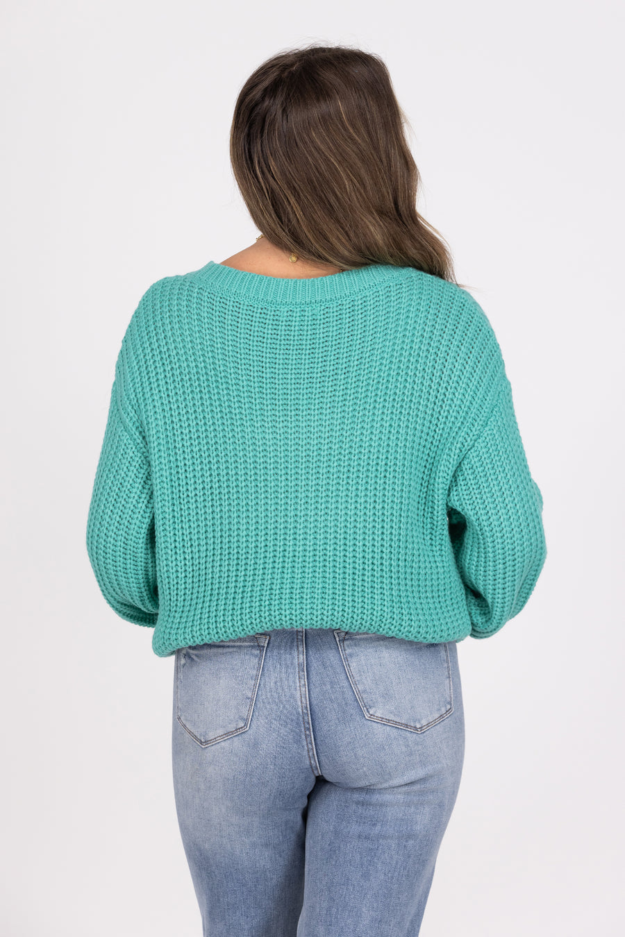 Pretty Sweet Women's Lightweight Knit Balloon Sleeve Sweater