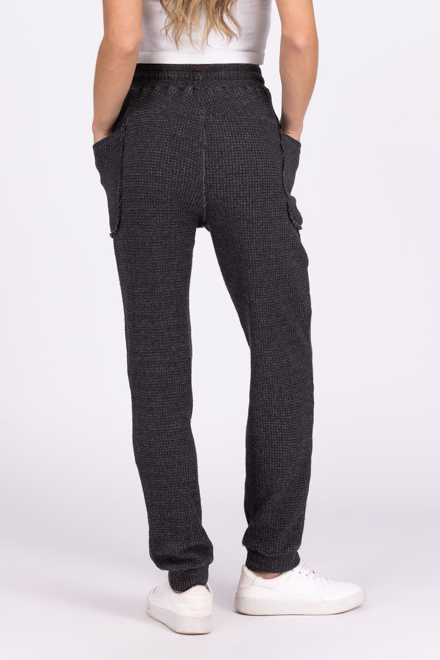 Time Of Your Life Women's Waffle Knit Drawstring Joggers