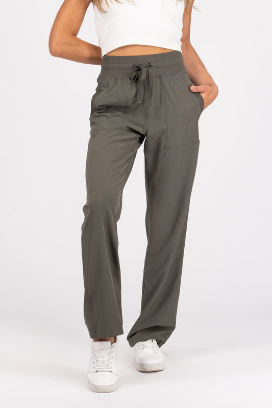 Power Stance Women's Wide Leg Drawstring Pants