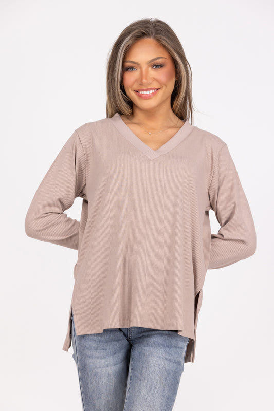 Set the Bar Higher Women's Ribbed Long Sleeve Top