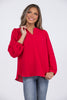Look From Across The Room Women's Bold Long Barrel Sleeve Top