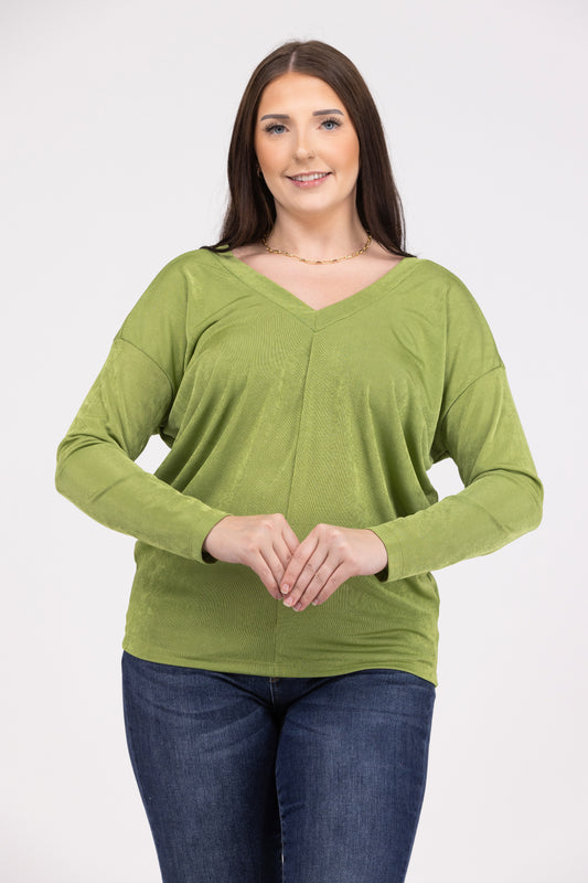 Weekend in the Park Women's V-Neck Long Sleeve Shirt *Final Sale*