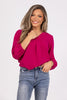 Where Two Paths Meet Women's Pleated Long Sleeve Top