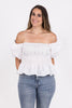 Take Me Back In Time Women's Smocked Short Sleeve Top