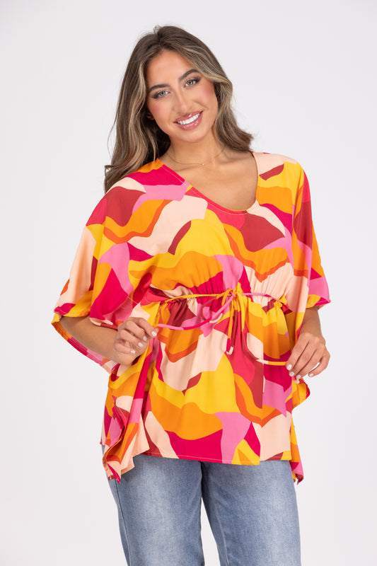 Antique Florals Women's Colorful Lightweight Long Sleeve Top