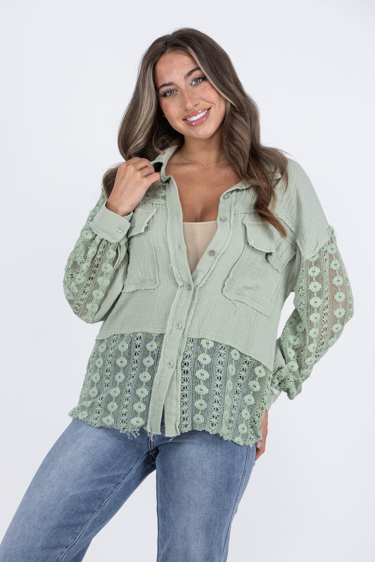 Hidden in Flowers Women's Long Sleeve Top *Final Sale*