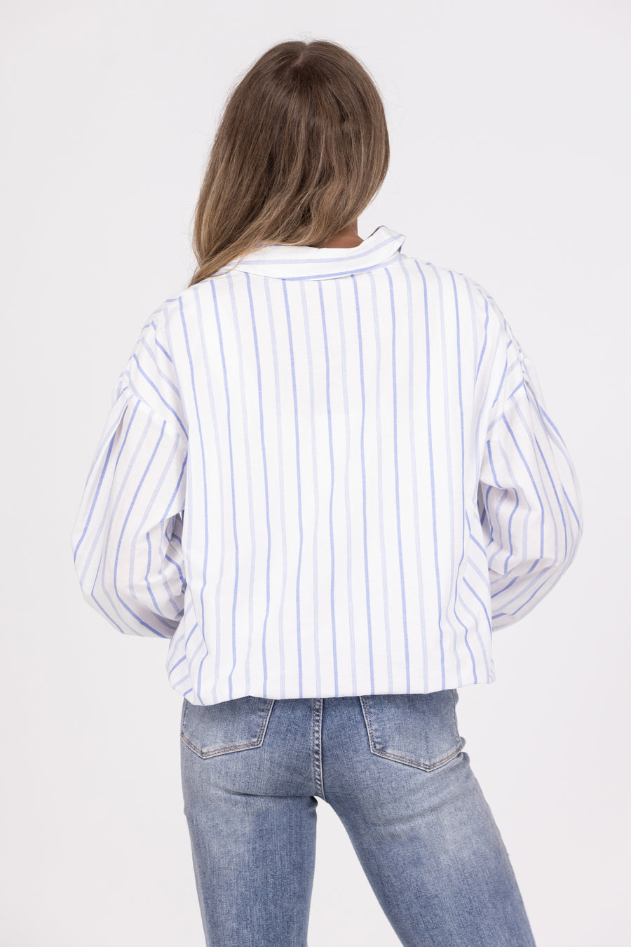 Nothing To Regret Women's 3/4 Button Bubble Hem Long Sleeve Top *Final Sale*