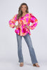 Float Like a Butterfly Women's Flowy Hi-Low Long Sleeve Top