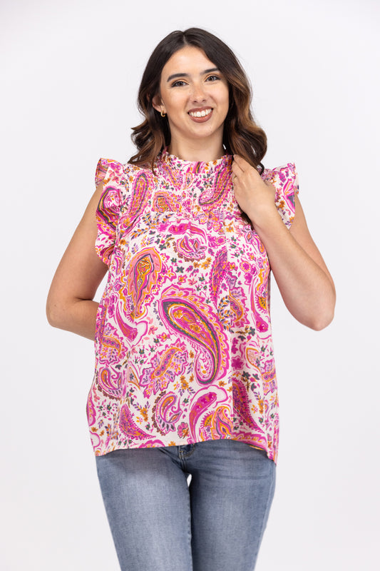 Flowing Floral Top *Final Sale*