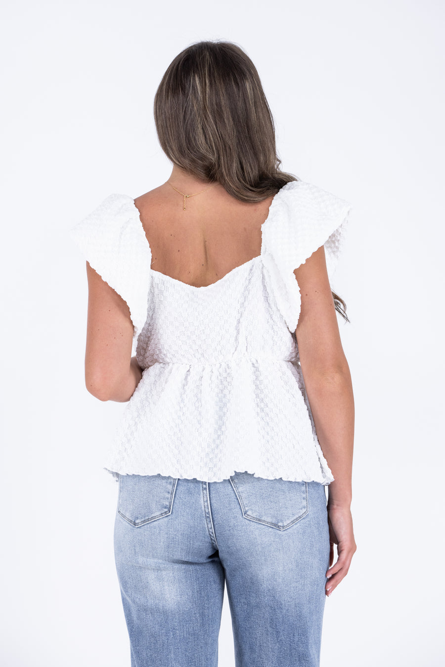 Crinkle Crinkle Little Star Women's Short Puffed Sleeve Top *Final Sale*