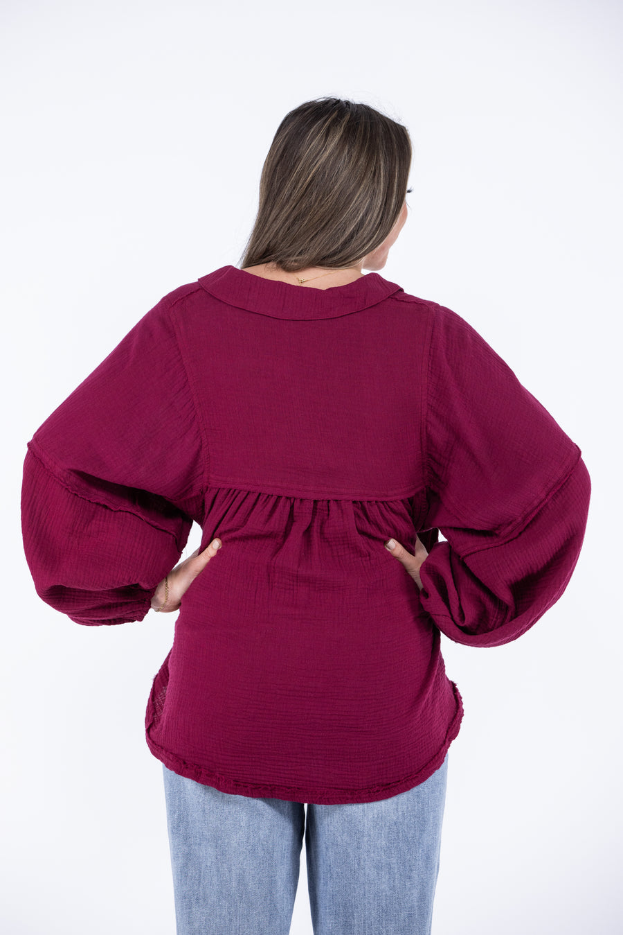 In the Study Women's Shirring Top *Final Sale*