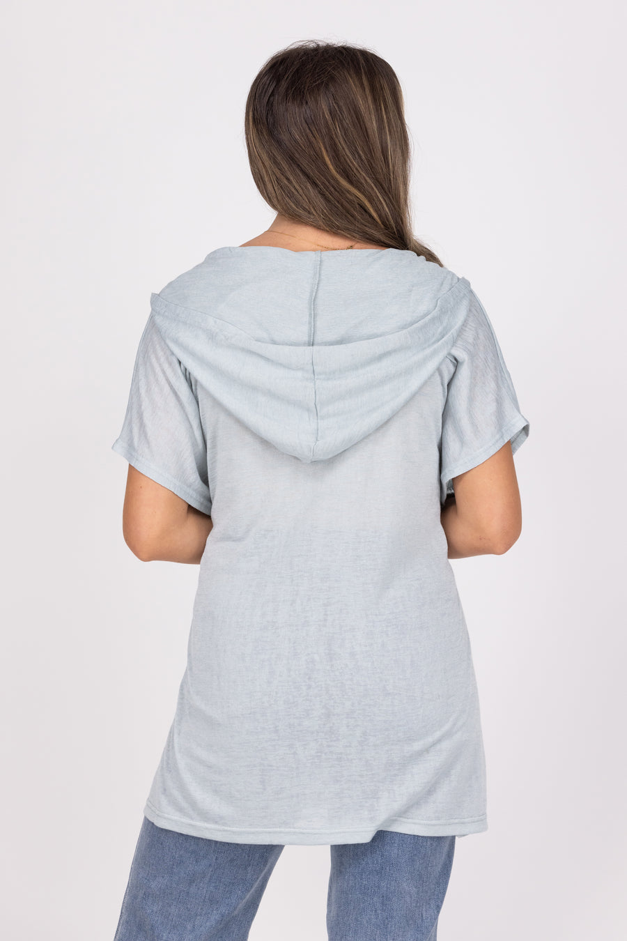 Making Changes Women's Knit Poncho Style Hooded Top *Final Sale*