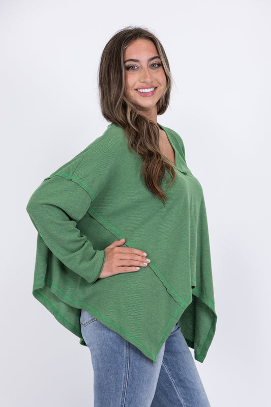 Sit Back and Relax Women's Oversized Knit Long Sleeve Top * Final Sale* *Final Sale*