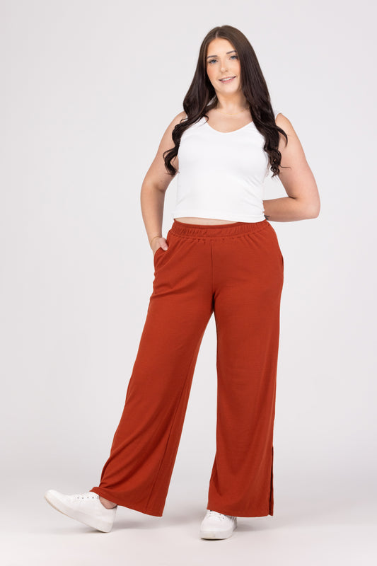 Ease On Down Women's High Waisted Knit Pants